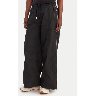 Tommy Jeans Spodnie materiałowe DW0DW22289 Czarny Wide Leg XXS Czarny Damskie Tommy Jeans Spodnie materiałowe DW0DW22289 Czarny Wide Leg XXS Czarny Damskie