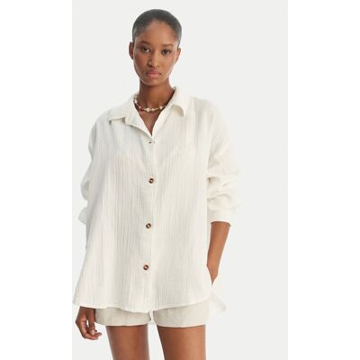Roxy Koszula Morning Time ERJWT03674 Écru Relaxed Fit M Kremowy Damskie Roxy Koszula Morning Time ERJWT03674 Écru Relaxed Fit M Kremowy Damskie