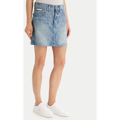 Calvin Klein Jeans Spódnica jeansowa 90S Mini LV147F679G Niebieski Regular Fit 26 Niebieski Damskie Calvin Klein Jeans Spódnica jeansowa 90S Mini LV147F679G Niebieski Regular Fit 26 Niebieski Damskie