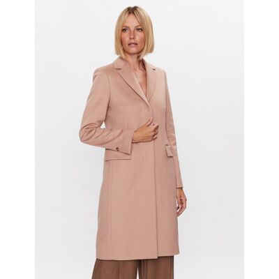 Calvin Klein Płaszcz wełniany K20K205670 Beżowy Regular Fit 38 Beżowy Damskie Calvin Klein Płaszcz wełniany K20K205670 Beżowy Regular Fit 38 Beżowy Damskie
