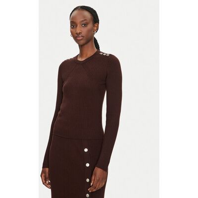 Pinko Sweter Costina 104020 A15S Brązowy Slim Fit XS Brązowy Damskie Pinko Sweter Costina 104020 A15S Brązowy Slim Fit XS Brązowy Damskie