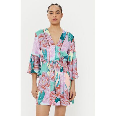 Maaji Sukienka letnia Japanese Eden PT2472CPO003 Fioletowy Regular Fit M Fioletowy Damskie Maaji Sukienka letnia Japanese Eden PT2472CPO003 Fioletowy Regular Fit M Fioletowy Damskie