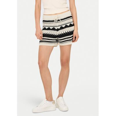 ONLY Szorty materiałowe Merida 15344405 Czarny Regular Fit XL Czarny Damskie ONLY Szorty materiałowe Merida 15344405 Czarny Regular Fit XL Czarny Damskie