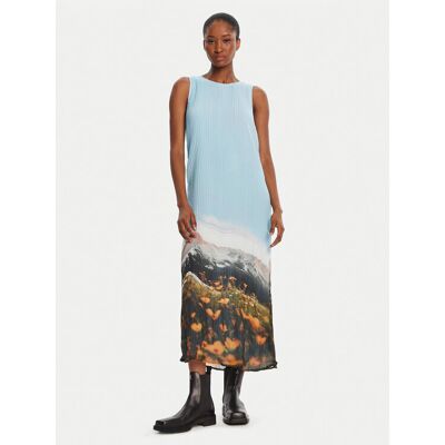 Desigual Sukienka codzienna Plisado Paisaje 25WWVW07 Błękitny Regular Fit L Niebieski jasny Damskie Desigual Sukienka codzienna Plisado Paisaje 25WWVW07 Błękitny Regular Fit L Niebieski jasny Damskie