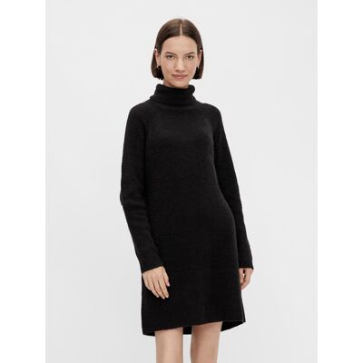 Pieces Sukienka dzianinowa Ellen 17119500 Czarny Regular Fit M Czarny Damskie Pieces Sukienka dzianinowa Ellen 17119500 Czarny Regular Fit M Czarny Damskie