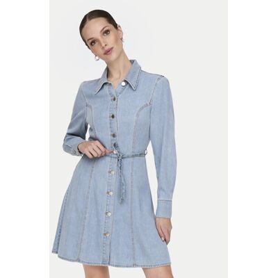 JDY Sukienka jeansowa Kamma 15338892 Błękitny Standard Fit M Niebieski jasny Damskie JDY Sukienka jeansowa Kamma 15338892 Błękitny Standard Fit M Niebieski jasny Damskie