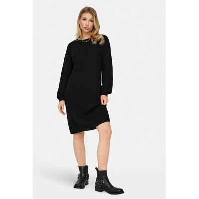 ONLY Sukienka dzianinowa Xenia 15243197 Czarny Regular Fit XS Czarny Damskie ONLY Sukienka dzianinowa Xenia 15243197 Czarny Regular Fit XS Czarny Damskie