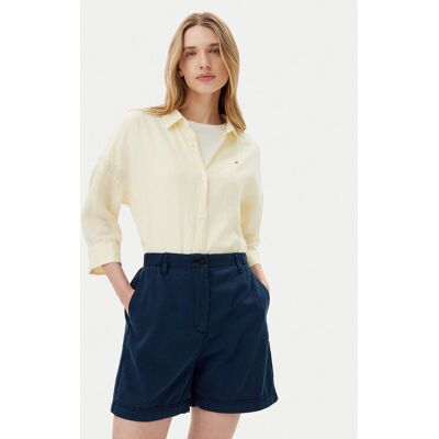 Tommy Hilfiger Koszula WW0WW46169 Żółty Loose Fit 38 Żółty Damskie Tommy Hilfiger Koszula WW0WW46169 Żółty Loose Fit 38 Żółty Damskie