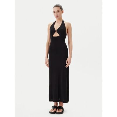 Max Mara Beachwear Sukienka koktajlowa Ghiotto 2516621059 Czarny Slim Fit XL Czarny Damskie Max Mara Beachwear Sukienka koktajlowa Ghiotto 2516621059 Czarny Slim Fit XL Czarny Damskie