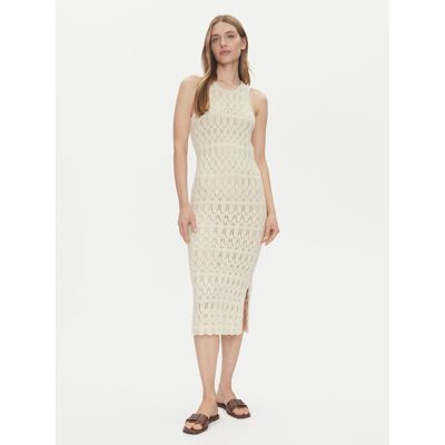 Vero Moda Sukienka letnia Fabienne 10317250 Beżowy Slim Fit M Beżowy Damskie Vero Moda Sukienka letnia Fabienne 10317250 Beżowy Slim Fit M Beżowy Damskie