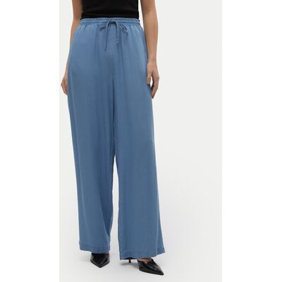 Vero Moda Spodnie materiałowe Bree 10304898 Niebieski Loose Fit M_30 Niebieski Damskie Vero Moda Spodnie materiałowe Bree 10304898 Niebieski Loose Fit M_30 Niebieski Damskie