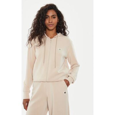 Guess Bluza V4YQ06 KCAY2 Beżowy Regular Fit XXS Beżowy Damskie Guess Bluza V4YQ06 KCAY2 Beżowy Regular Fit XXS Beżowy Damskie