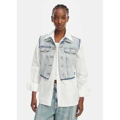 HUGO Kamizelka Garis B 50557076 Niebieski jasny Regular Fit XL Niebieski jasny Damskie HUGO Kamizelka Garis B 50557076 Niebieski jasny Regular Fit XL Niebieski jasny Damskie