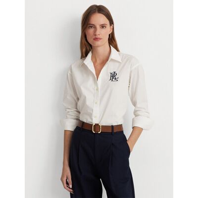 Polo Ralph Lauren Lauren Ralph Lauren Koszula 200932538001 Biały Straight Fit XL Biały Damskie Polo Ralph Lauren Lauren Ralph Lauren Koszula 200932538001 Biały Straight Fit XL Biały Damskie