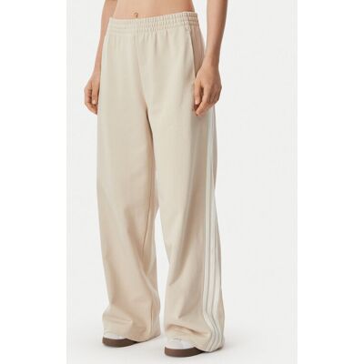 Adidas Spodnie dresowe Kit 3-Stripes Wide KV9913 Beżowy Relaxed Fit XS Beżowy Damskie Adidas Spodnie dresowe Kit 3-Stripes Wide KV9913 Beżowy Relaxed Fit XS Beżowy Damskie