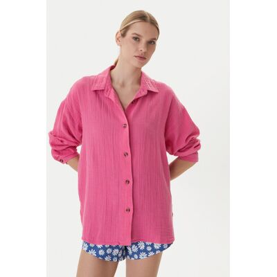 Roxy Koszula Morning Shine ERJWT03739 Różowy Loose Fit L Różowy Damskie Roxy Koszula Morning Shine ERJWT03739 Różowy Loose Fit L Różowy Damskie