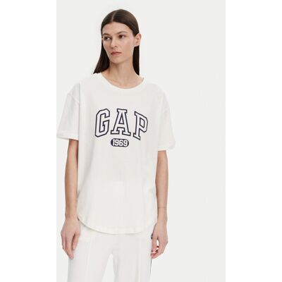 Gap T-Shirt 407990-04 Biały Regular Fit XS Biały Damskie Gap T-Shirt 407990-04 Biały Regular Fit XS Biały Damskie