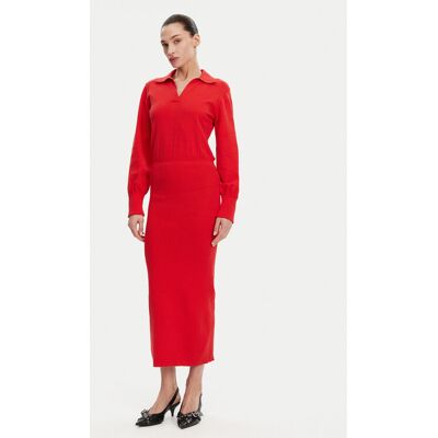 French Connection Sukienka dzianinowa 71YAU Czerwony Regular Fit XS Czerwony Damskie French Connection Sukienka dzianinowa 71YAU Czerwony Regular Fit XS Czerwony Damskie