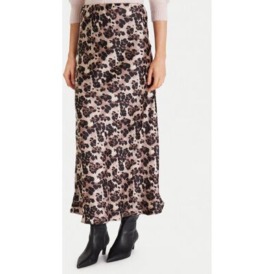Morgan Spódnica maxi 252-JLEOL.F Brązowy Slim Fit 36 Brązowy Damskie Morgan Spódnica maxi 252-JLEOL.F Brązowy Slim Fit 36 Brązowy Damskie