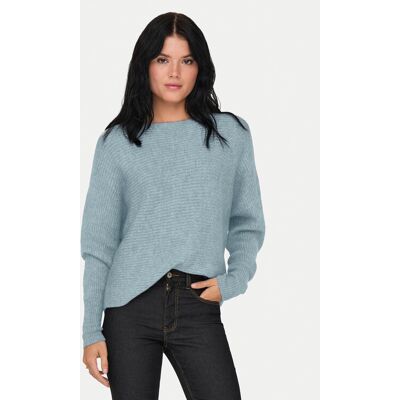 ONLY Sweter 15168705 Niebieski Regular Fit S Niebieski Damskie ONLY Sweter 15168705 Niebieski Regular Fit S Niebieski Damskie