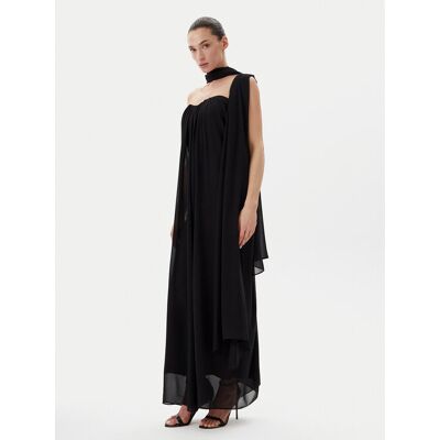 Eleh Sukienka wieczorowa ESS250187 Czarny Regular Fit M Czarny Damskie Eleh Sukienka wieczorowa ESS250187 Czarny Regular Fit M Czarny Damskie