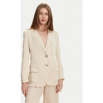 Marella Marynarka Selz 2513041085 Écru Regular Fit 42 Kremowy Damskie Marella Marynarka Selz 2513041085 Écru Regular Fit 42 Kremowy Damskie