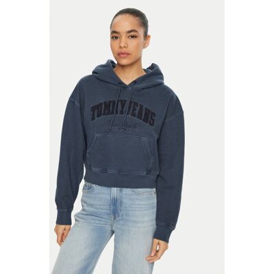 Tommy Jeans Bluza DW0DW19413 Granatowy Boxy Fit XS Granatowy Damskie Tommy Jeans Bluza DW0DW19413 Granatowy Boxy Fit XS Granatowy Damskie