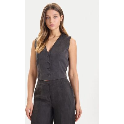 Guess Kamizelka W5YH51 WH5N2 Czarny Regular Fit XS Czarny Damskie Guess Kamizelka W5YH51 WH5N2 Czarny Regular Fit XS Czarny Damskie