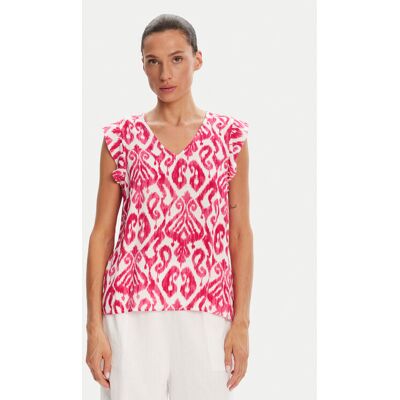 Pieces Bluzka Nya 17147804 Różowy Regular Fit XS Różowy Damskie Pieces Bluzka Nya 17147804 Różowy Regular Fit XS Różowy Damskie