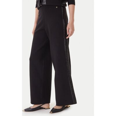 LOLA CASADEMUNT Spodnie materiałowe LF2514003 Czarny Regular Fit L Czarny Damskie LOLA CASADEMUNT Spodnie materiałowe LF2514003 Czarny Regular Fit L Czarny Damskie
