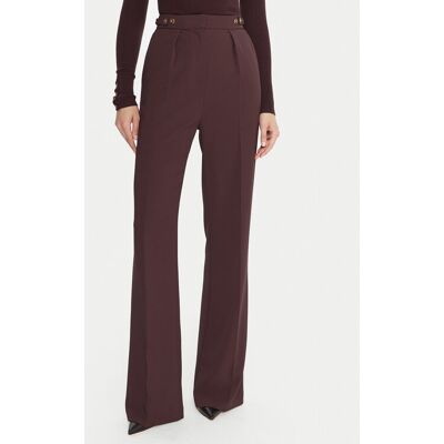 Elisabetta Franchi Spodnie materiałowe PA-099-56E2-V390 Bordowy Regular Fit 46 Bordowy Damskie Elisabetta Franchi Spodnie materiałowe PA-099-56E2-V390 Bordowy Regular Fit 46 Bordowy Damskie