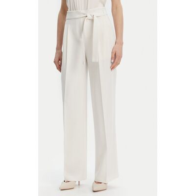 Boss Spodnie materiałowe Tapiana 50479405 Écru Relaxed Fit 40 Kremowy Damskie Boss Spodnie materiałowe Tapiana 50479405 Écru Relaxed Fit 40 Kremowy Damskie