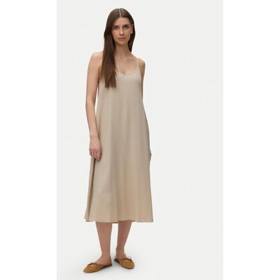 Vero Moda Sukienka letnia Emilo 10340519 Beżowy Loose Fit M Beżowy Damskie Vero Moda Sukienka letnia Emilo 10340519 Beżowy Loose Fit M Beżowy Damskie