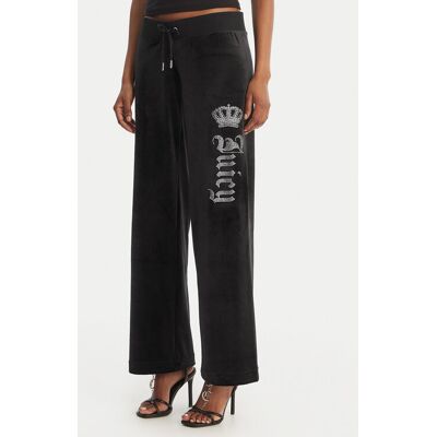 Juicy Couture Spodnie dresowe Gothic Crown JCBBJ126806 Czarny Straight Leg XXS Czarny Damskie Juicy Couture Spodnie dresowe Gothic Crown JCBBJ126806 Czarny Straight Leg XXS Czarny Damskie