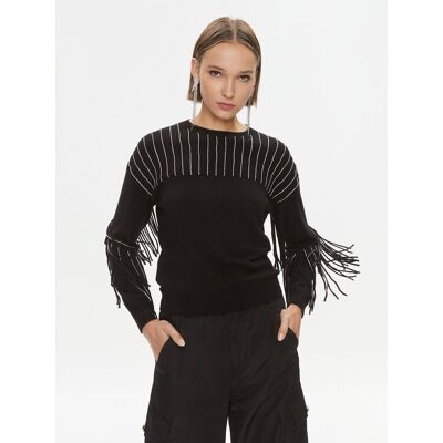 Pinko Sweter Libellula 102082 A19L Czarny Regular Fit M Czarny Damskie Pinko Sweter Libellula 102082 A19L Czarny Regular Fit M Czarny Damskie
