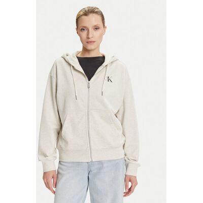 Calvin Klein Jeans Bluza Monologo LV047B270G Beżowy Regular Fit S Beżowy Damskie Calvin Klein Jeans Bluza Monologo LV047B270G Beżowy Regular Fit S Beżowy Damskie