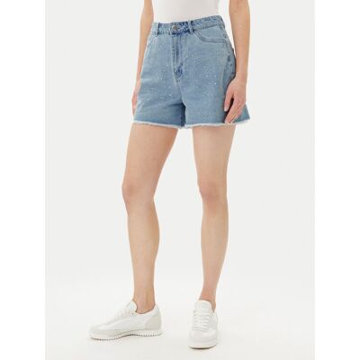 Pieces Szorty jeansowe Tamra 17157412 Niebieski Regular Fit L Niebieski Damskie Pieces Szorty jeansowe Tamra 17157412 Niebieski Regular Fit L Niebieski Damskie