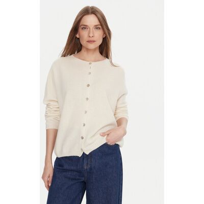 Kontatto Kardigan 3M0978C Écru Relaxed Fit NOSIZE Kremowy Damskie Kontatto Kardigan 3M0978C Écru Relaxed Fit NOSIZE Kremowy Damskie