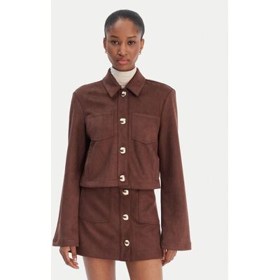 Bardot Koszula Lorenzo 59668TB1 Brązowy Boxy Fit 6 Brązowy Damskie Bardot Koszula Lorenzo 59668TB1 Brązowy Boxy Fit 6 Brązowy Damskie