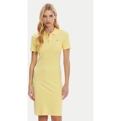 Tommy Hilfiger Sukienka codzienna WW0WW43228 Żółty Slim Fit XS Żółty Damskie Tommy Hilfiger Sukienka codzienna WW0WW43228 Żółty Slim Fit XS Żółty Damskie