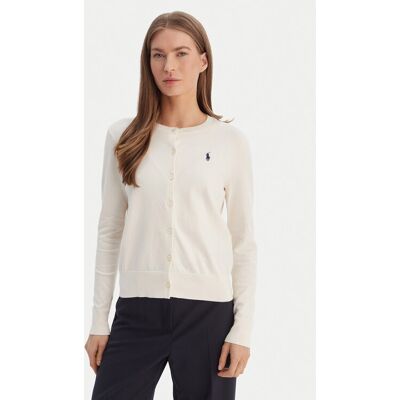 Polo Ralph Lauren Kardigan 211971871003 Écru Slim Fit XXL Kremowy Damskie Polo Ralph Lauren Kardigan 211971871003 Écru Slim Fit XXL Kremowy Damskie