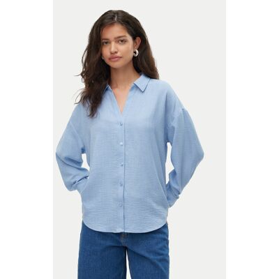 Vero Moda Koszula Melaney 10316389 Niebieski Loose Fit L Niebieski Damskie Vero Moda Koszula Melaney 10316389 Niebieski Loose Fit L Niebieski Damskie