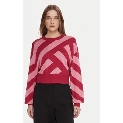 United Colors Of Benetton Sweter 1081E10EJ Różowy Regular Fit L Różowy Damskie United Colors Of Benetton Sweter 1081E10EJ Różowy Regular Fit L Różowy Damskie