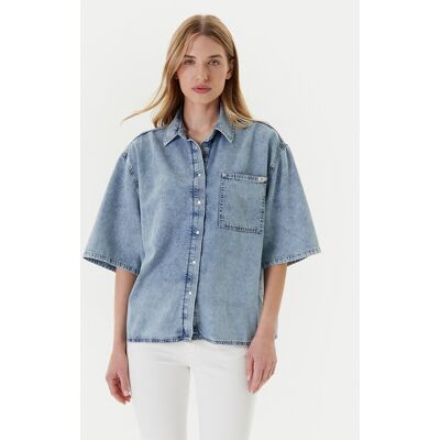 Mustang Koszula jeansowa Ella 1016568 Niebieski Oversize 38 Niebieski Damskie Mustang Koszula jeansowa Ella 1016568 Niebieski Oversize 38 Niebieski Damskie