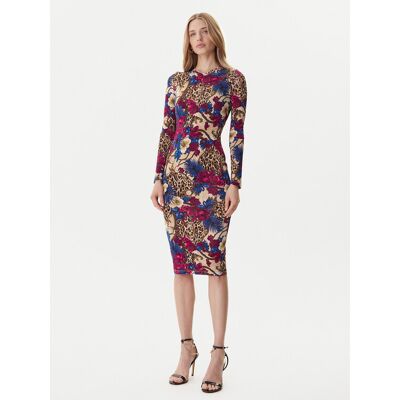 Just Cavalli Sukienka codzienna 79PAO952 JS531 Kolorowy Slim Fit 38 Kolorowy Damskie Just Cavalli Sukienka codzienna 79PAO952 JS531 Kolorowy Slim Fit 38 Kolorowy Damskie