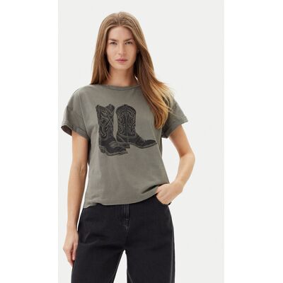 Noisy May T-Shirt 27030135 Szary Regular Fit XL Szary Damskie Noisy May T-Shirt 27030135 Szary Regular Fit XL Szary Damskie
