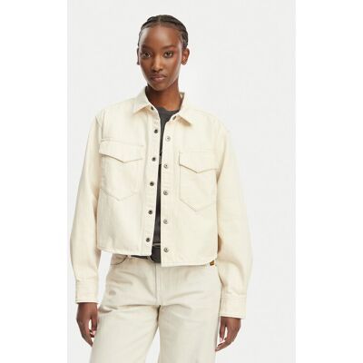 G-Star Raw Kurtka jeansowa D29107-E362 Kremowy Relaxed Fit XS Kremowy Damskie G-Star Raw Kurtka jeansowa D29107-E362 Kremowy Relaxed Fit XS Kremowy Damskie