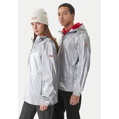 Hunter Kurtka przeciwdeszczowa HARU0008261 Srebrny Regular Fit XL Srebrny Unisex Hunter Kurtka przeciwdeszczowa HARU0008261 Srebrny Regular Fit XL Srebrny Unisex