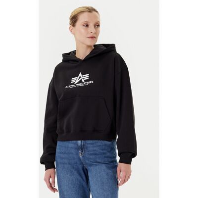 Alpha Industries Bluza Basic 258040 Czarny Regular Fit L Czarny Damskie Alpha Industries Bluza Basic 258040 Czarny Regular Fit L Czarny Damskie