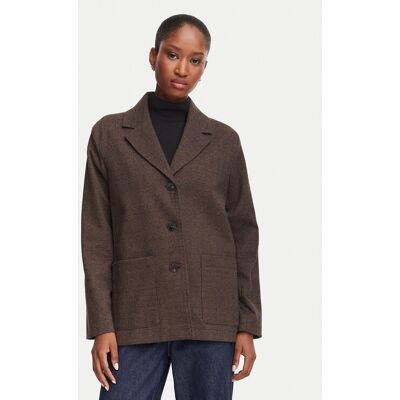 Marella Marynarka Quieto 2625916031 Brązowy ciemny Regular Fit 42 Brązowy ciemny Damskie Marella Marynarka Quieto 2625916031 Brązowy ciemny Regular Fit 42 Brązowy ciemny Damskie